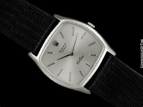 1970s Rolex Cellini Ref. 3805 In 18k White Gold.